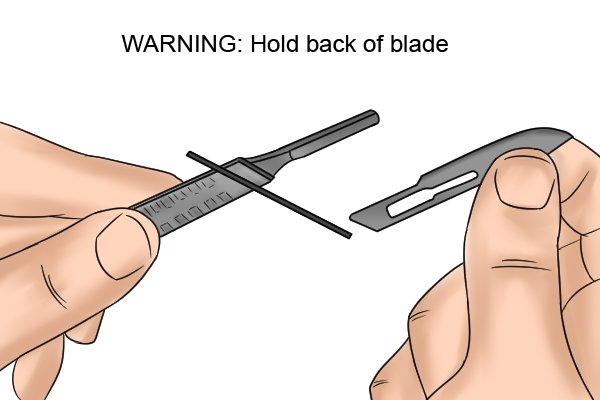 Attach the new blade by aligning it with the bayonet fitting