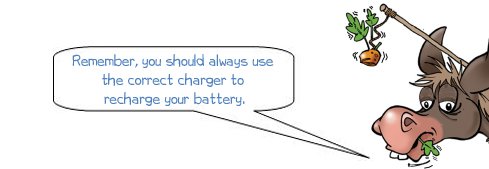 Donkee says 'Remember to always use the correct charger'