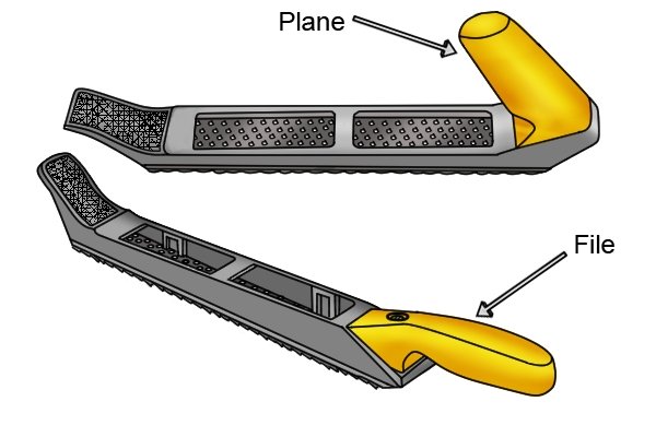 A type of surform that can be used as a plane or a file