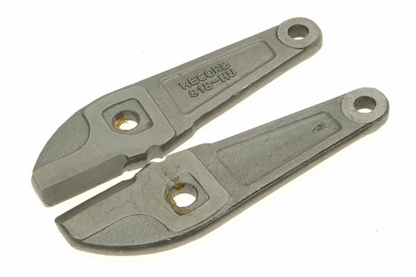 Pair of eplacement bolt cutter jaws - clipper cut blades