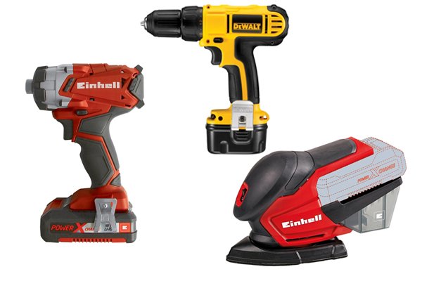 The type of cordless power tool decides which battery you need.