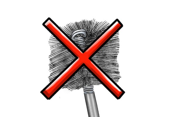 Do not use a metal brush to clean contacts of a battery, power tool or charger because you will damage it or short circuit it.