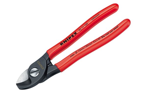 Cable cutters or shears are an alternative to diagonal cutting pliers, nippers or wire cutters.
