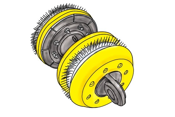 Pig brushes clean the length of the pipe and are an alternative to pipe-cleaning brushes (tube, spiral, twisted brushes)