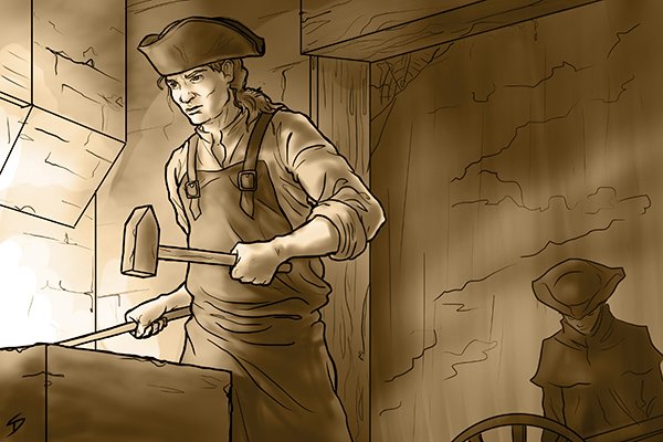 Blacksmiths would have made the first nuts, bolts, fasteners and spanners.