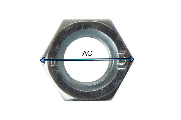  AC across corners, this measurement is not used to define spanner profile sizes