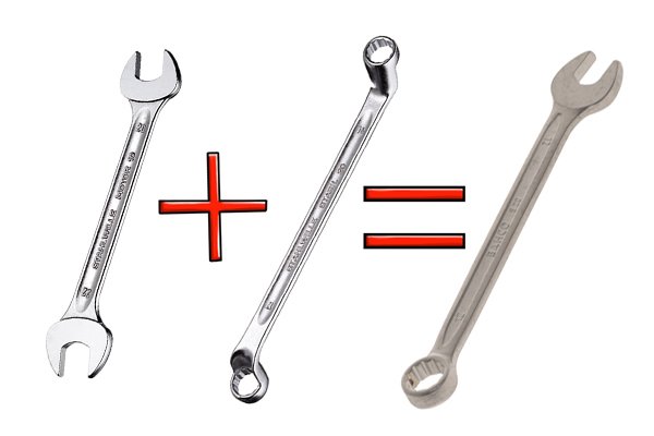 Combination spanners are two tools in one.