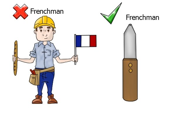 You need a Frenchman knife for tuckpointing - not an actual Frenchman