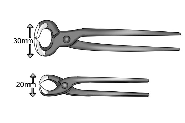 Two farriers pincers