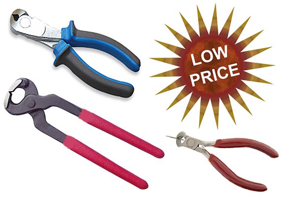 Low priced end cutting and carpenter's pincers