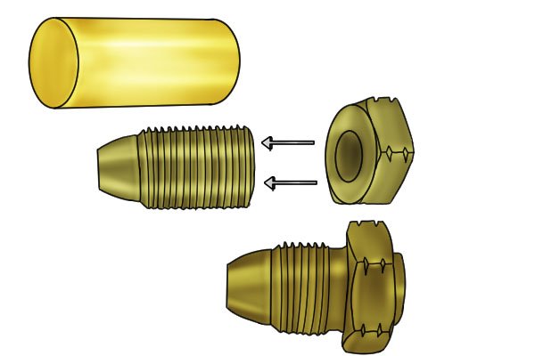 Three stages of shaping for POL connector