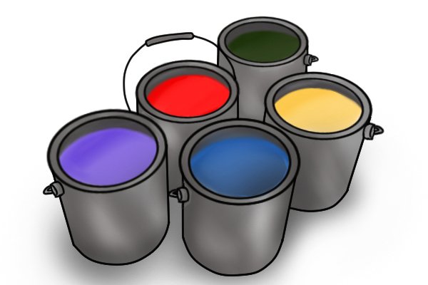 Pots of paint