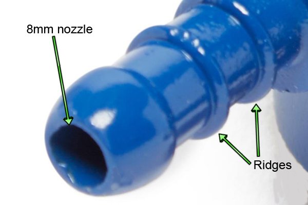 Close-up of Campingaz nozzle 