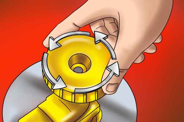 Turn cylinder valve anti-clockwise to switch gas back on