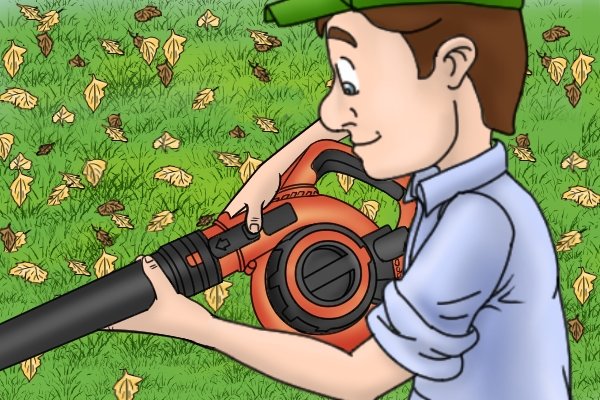 Changing nozzles on blower vacuum Changing nozzles on blower vacuum