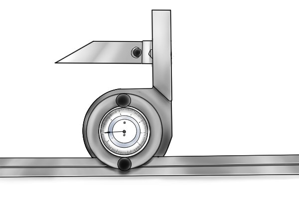 A dial bevel protractor