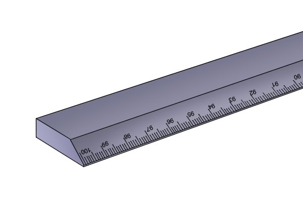 Aluminium is the best material for a long straight edge that does not require the highest degrees of accuracy