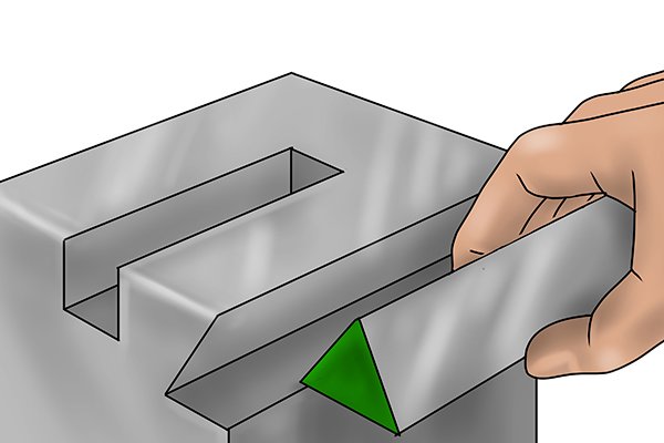 Knife edge or triangular straight edges are required for checking the straightness of machine tool dovetails