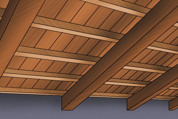 Image to show how beams support floorboards