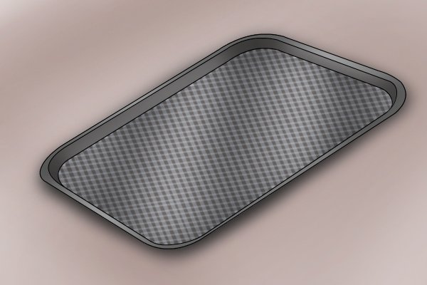 Image to illustrate what moulded black plastic looks like