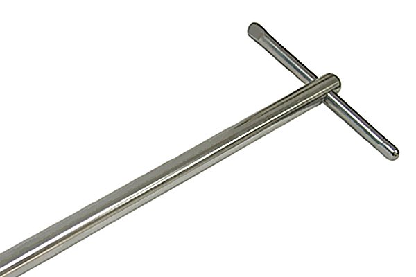 Adjustable basin wrench, T-bar handle, tommy bar