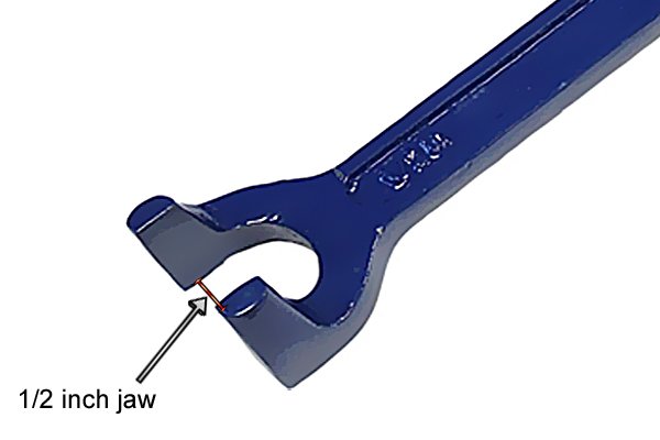 fixed basin wrench 1/2 inch jaws plumbing tools tap back nuts wonkee donkee tools DIY guide