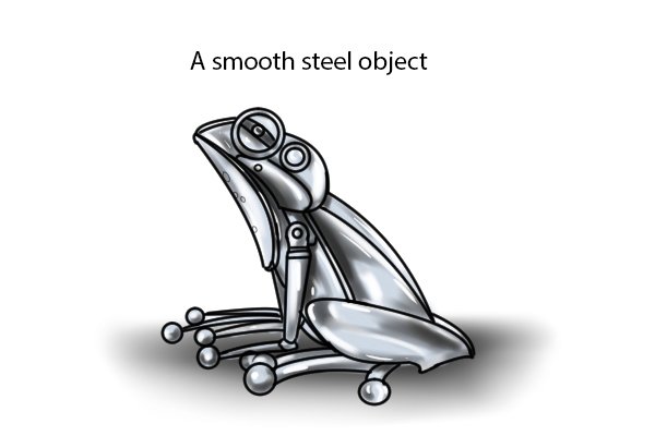 smooth steel animal figure