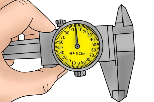You should regularly check the calibration of your dial caliper to make sure that it is working correctly (See Dial Caliper Preparation: Recalibration).