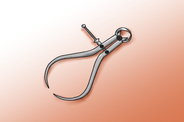 Outside calipers are sometimes called egg calipers or bow calipers.
