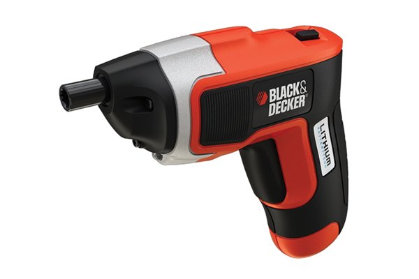 Cordless screwdriver with built in battery