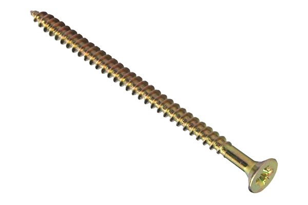 Large screw with measurements; 63mm length and 10mm width