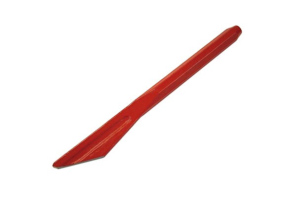 A red fluted plugging chisel