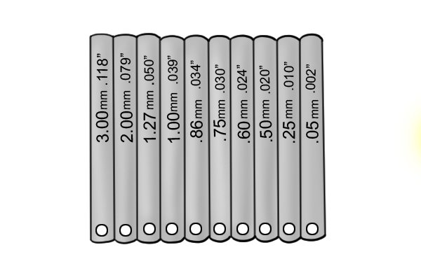 Feeler Gauge Conversion Chart