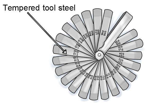Wonkee Donkee Tempered tool steel feeler gauges