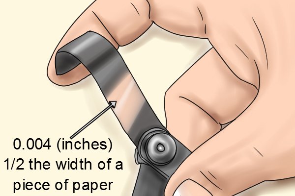 Wonkee Donkee bending feeler gauge to show flexibility