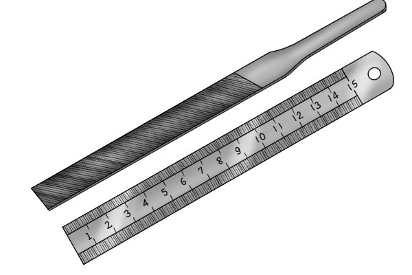 Image showing the length of an ignition point file