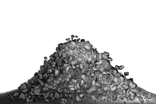 Image of a pile of tungsten carbide grit, which is used for the manufacture of more affordable diamond files