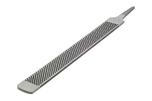 A horse rasp with set edges, meaning there are no teeth near to the edge of the tool