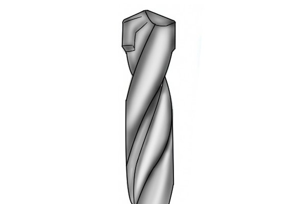 A drill bit made from hardened steel which can be sharpened or repaired with a diamond file
