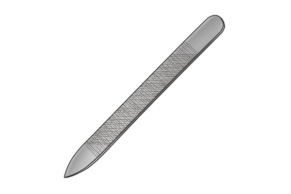 Image of a file commonly found in a DIYer's home: a nail file