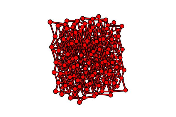 Image of a tightly packed molecular structure illustrating the effects of water hardening on steel