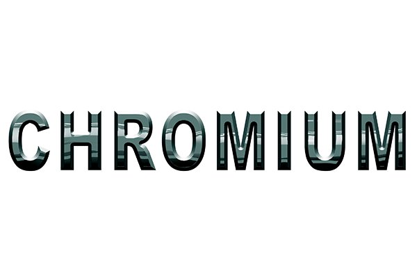 The element chromium which occurs in concentrations of 5 to 7 per cent in chrome-alloy steel
