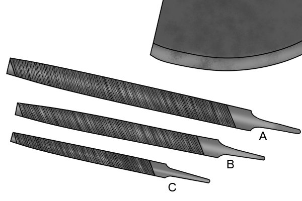 Image of a selection of files of different lengths