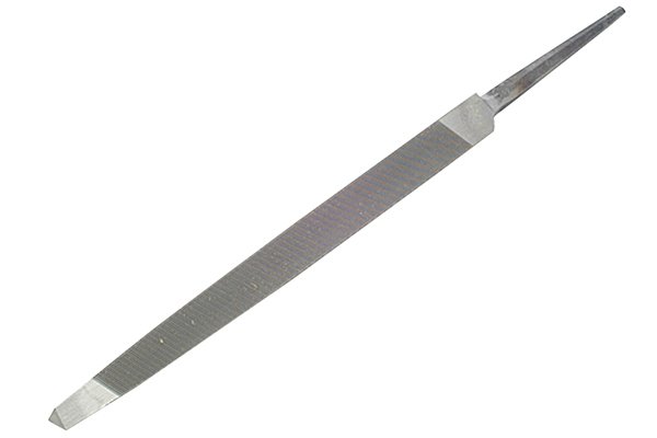 Image of a taper saw file showing both outline and cut