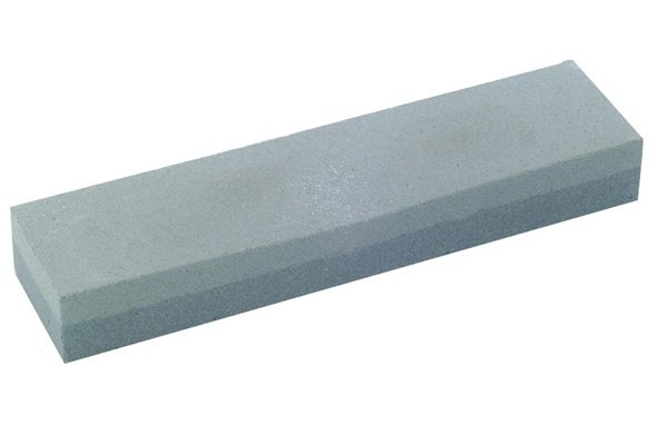 An oilstone, one of the alternatives to files for sharpening