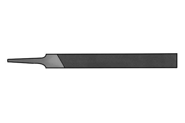 Image showing a veneer knife file's cut and profile