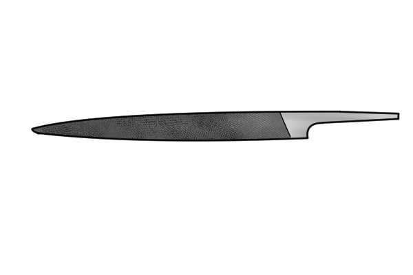 Image of the edge of a knife file