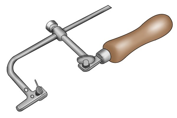 Some piercing saws have adjustable frames to accommodate different length blades