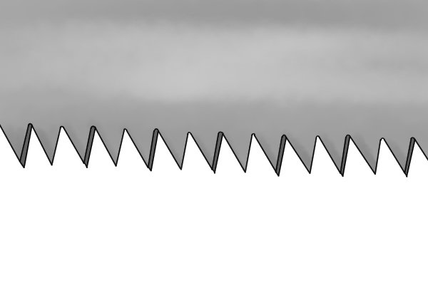 plastic-cutting saws have between 10 and 14 teeth per inch.