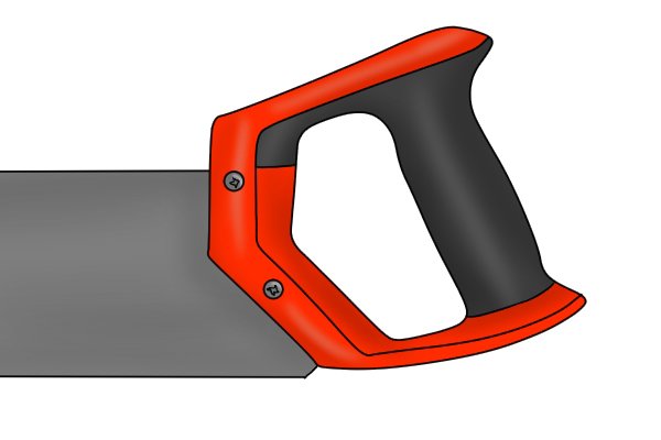 Floorboard saws usually have what’s known as a closed pistol grip handle.